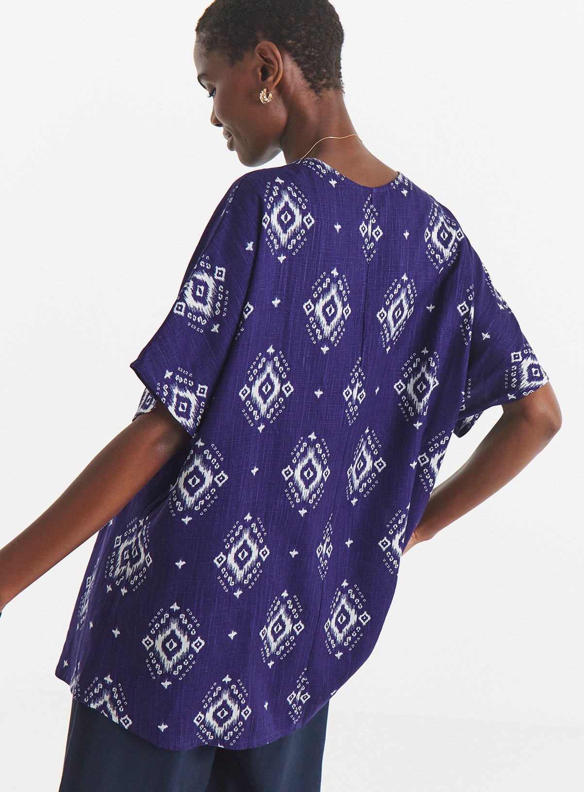 JD WILLIAMS Linen Mix Tunic 10 - Image 2 thumbnail